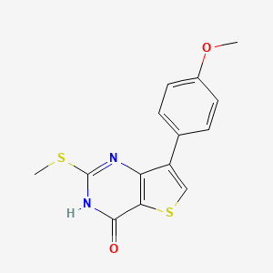 7-(4-methoxyphenyl)-2-(methylsulfanyl)thieno[3,2-d]pyrimidin-4(3H)-one