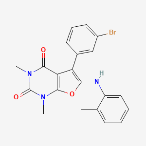 5-(3-bromophenyl)-1,3-dimethyl-6-(o-tolylamino)furo[2,3-d]pyrimidine-2,4(1H,3H)-dione