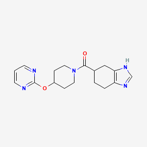 (4-(pyrimidin-2-yloxy)piperidin-1-yl)(4,5,6,7-tetrahydro-1H-benzo[d]imidazol-5-yl)methanone
