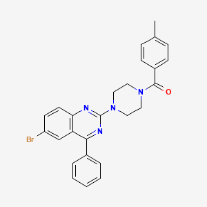 [4-(6-Bromo-4-phenyl-quinazolin-2-yl)-piperazin-1-yl]-p-tolyl-methanone