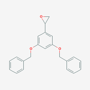 molecular formula C22H20O3 B026490 [3,5-Bis(phenylmethoxy)phenyl]oxirane CAS No. 50841-47-9