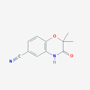 2,2-Dimethyl-3-oxo-3,4-dihydro-2H-benzo[b][1,4]oxazine-6-carbonitrile