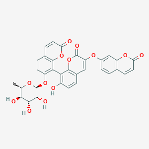 molecular formula C33H24O13 B2649004 Edgeworoside A CAS No. 120040-21-3