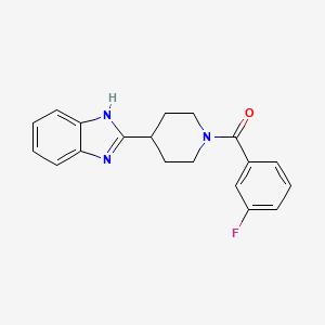 2-[1-(3-fluorobenzoyl)piperidin-4-yl]-1H-1,3-benzodiazole