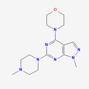 4-(1-methyl-6-(4-methylpiperazin-1-yl)-1H-pyrazolo[3,4-d]pyrimidin-4-yl)morpholine