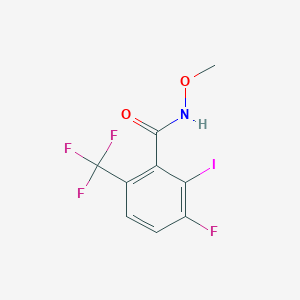 molecular formula C9H6F4INO2 B2649023 3-Fluoro-2-iodo-N-methoxy-6-(trifluoromethyl)benzamide CAS No. 2414146-33-9