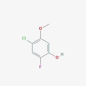 molecular formula C7H6ClFO2 B2649024 4-氯-2-氟-5-甲氧基苯酚 CAS No. 1881328-66-0