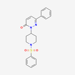 2-[1-(Benzenesulfonyl)piperidin-4-yl]-6-phenylpyridazin-3-one