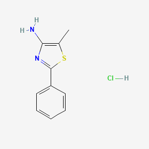 5-Methyl-2-phenyl-1,3-thiazol-4-amine;hydrochloride