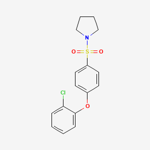 1-[4-(2-Chlorophenoxy)benzenesulfonyl]pyrrolidine