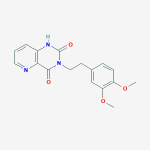 molecular formula C17H17N3O4 B2649079 3-(3,4-dimethoxyphenethyl)pyrido[3,2-d]pyrimidine-2,4(1H,3H)-dione CAS No. 1105189-60-3