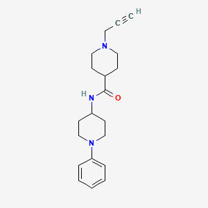 N-(1-phenylpiperidin-4-yl)-1-(prop-2-yn-1-yl)piperidine-4-carboxamide