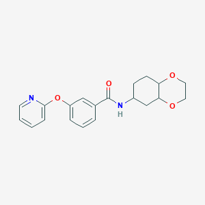 molecular formula C20H22N2O4 B2649090 N-(octahydro-1,4-benzodioxin-6-yl)-3-(pyridin-2-yloxy)benzamide CAS No. 1902900-18-8