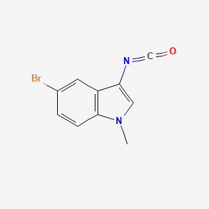 molecular formula C10H7BrN2O B2649099 5-Bromo-3-isocyanato-1-methylindole CAS No. 1080028-71-2