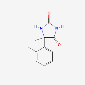 molecular formula C11H12N2O2 B2649122 5-Methyl-5-(2-methylphenyl)imidazolidine-2,4-dione CAS No. 88807-84-5