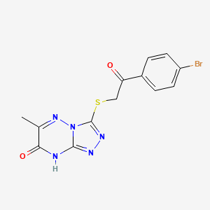 1-(4-Bromophenyl)-2-[(7-hydroxy-6-methyl[1,2,4]triazolo[4,3-b][1,2,4]triazin-3-yl)sulfanyl]ethanone