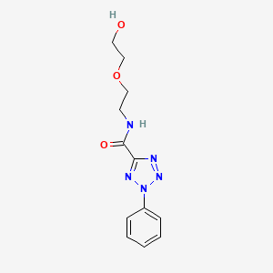 molecular formula C12H15N5O3 B2649148 N-(2-(2-羟乙氧基)乙基)-2-苯基-2H-四唑-5-甲酰胺 CAS No. 1396883-80-9
