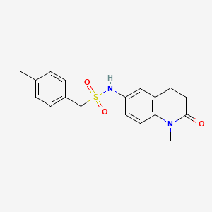 molecular formula C18H20N2O3S B2649150 N-(1-Methyl-2-Oxo-1,2,3,4-Tetrahydroquinolin-6-Yl)-1-(4-Methylphenyl)methanesulfonamide CAS No. 922058-97-7