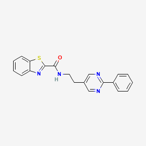 molecular formula C20H16N4OS B2649153 N-(2-(2-phenylpyrimidin-5-yl)ethyl)benzo[d]thiazole-2-carboxamide CAS No. 2034397-51-6