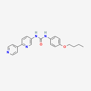 molecular formula C21H22N4O2 B2649155 3-{[2,4'-联吡啶]-5-基}-1-(4-丁氧基苯基)脲 CAS No. 2097922-67-1