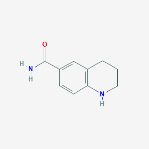 molecular formula C10H12N2O B2649172 1,2,3,4-Tetrahydroquinoline-6-carboxamide CAS No. 1016689-72-7