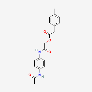 [2-(4-Acetamidoanilino)-2-oxoethyl] 2-(4-methylphenyl)acetate
