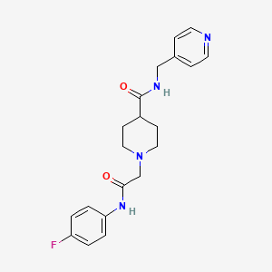 1-(2-((4-fluorophenyl)amino)-2-oxoethyl)-N-(pyridin-4-ylmethyl)piperidine-4-carboxamide
