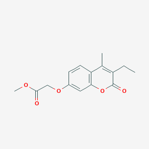 2-[(3-Ethyl-4-methyl-2-oxo-1-benzopyran-7-yl)oxy]acetic acid methyl ester