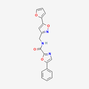 N-((5-(furan-2-yl)isoxazol-3-yl)methyl)-5-phenyloxazole-2-carboxamide