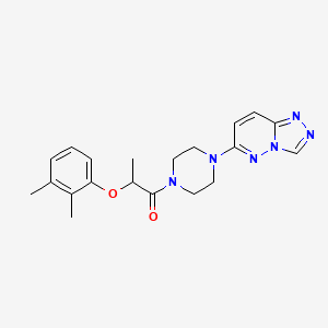 molecular formula C20H24N6O2 B2649223 1-(4-([1,2,4]Triazolo[4,3-b]pyridazin-6-yl)piperazin-1-yl)-2-(2,3-dimethylphenoxy)propan-1-one CAS No. 1060205-04-0