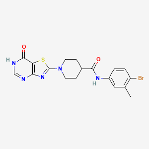 molecular formula C18H18BrN5O2S B2649230 2-(4-{[4-(3-Methylphenyl)piperazin-1-yl]carbonyl}phenyl)-3-piperidin-1-ylpyrazine CAS No. 1226439-65-1