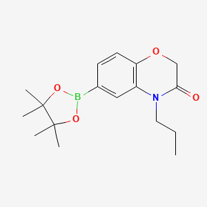 4-Propyl-6-(tetramethyl-1,3,2-dioxaborolan-2-yl)-3,4-dihydro-2h-1,4-benzoxazin-3-one