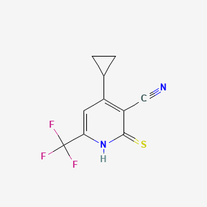 4-Cyclopropyl-2-mercapto-6-(trifluoromethyl)nicotinonitrile