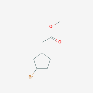 Methyl 2-(3-bromocyclopentyl)acetate