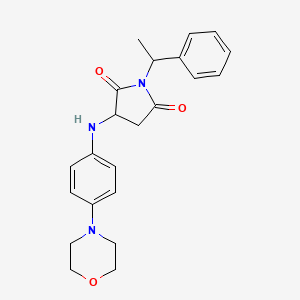 3-((4-Morpholinophenyl)amino)-1-(1-phenylethyl)pyrrolidine-2,5-dione