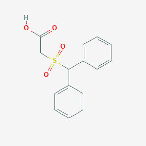 molecular formula C15H14O4S B026493 2-Benzhydrylsulfonylacetic acid CAS No. 101094-05-7