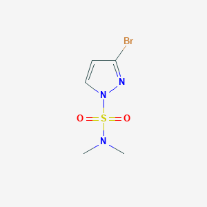 molecular formula C5H8BrN3O2S B2649300 3-Bromo-1-(dimethylsulfamoyl)pyrazole CAS No. 26979-05-5; 500011-84-7