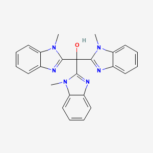 molecular formula C25H22N6O B2649304 Tris(1-methylbenzimidazol-2-yl)methanol CAS No. 172269-93-1