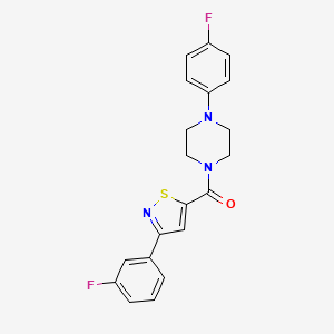 1-(4-Fluorophenyl)-4-{[3-(3-fluorophenyl)isothiazol-5-yl]carbonyl}piperazine