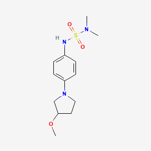 1-[4-(Dimethylsulfamoylamino)phenyl]-3-methoxypyrrolidine
