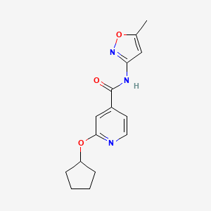 2-(cyclopentyloxy)-N-(5-methylisoxazol-3-yl)isonicotinamide