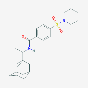 N-[1-(1-adamantyl)ethyl]-4-piperidin-1-ylsulfonylbenzamide