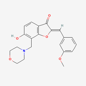 (Z)-6-hydroxy-2-(3-methoxybenzylidene)-7-(morpholinomethyl)benzofuran-3(2H)-one