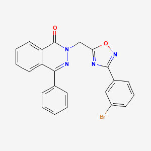 2-((3-(3-bromophenyl)-1,2,4-oxadiazol-5-yl)methyl)-4-phenylphthalazin-1(2H)-one