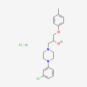 1-(4-(3-Chlorophenyl)piperazin-1-yl)-3-(p-tolyloxy)propan-2-ol hydrochloride