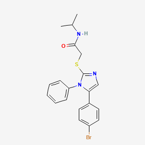 2-((5-(4-bromophenyl)-1-phenyl-1H-imidazol-2-yl)thio)-N-isopropylacetamide