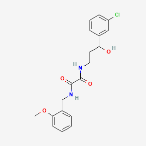 N1-(3-(3-chlorophenyl)-3-hydroxypropyl)-N2-(2-methoxybenzyl)oxalamide