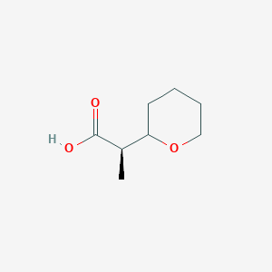 (2R)-2-(Oxan-2-yl)propanoic acid