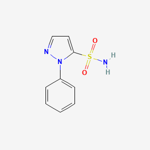 molecular formula C9H9N3O2S B2649360 1-phenyl-1H-pyrazole-5-sulfonamide CAS No. 111494-00-9
