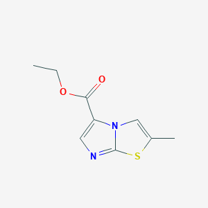 molecular formula C9H10N2O2S B2649366 Ethyl 2-methylimidazo[2,1-b][1,3]thiazole-5-carboxylate CAS No. 1017273-57-2